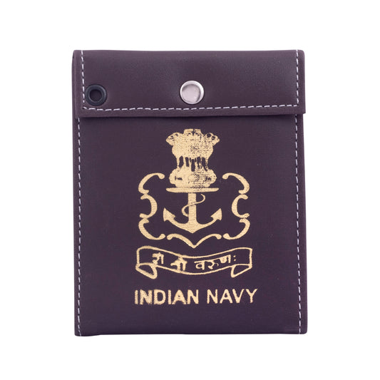 ID CARD COVER - NAVY (BROWN)