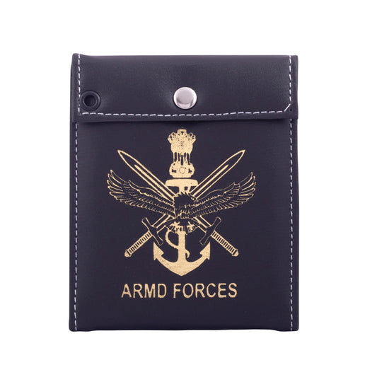 DEPENDENT CARD HOLDER - ARMD FORCES (BLACK)