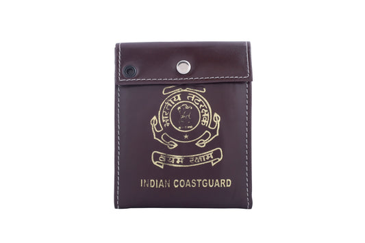 ID CARD COVER - INDIAN COAST GUARD (BROWN)