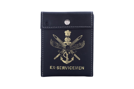 ID CARD COVER - EX-SERVICEMEN (BLACK)